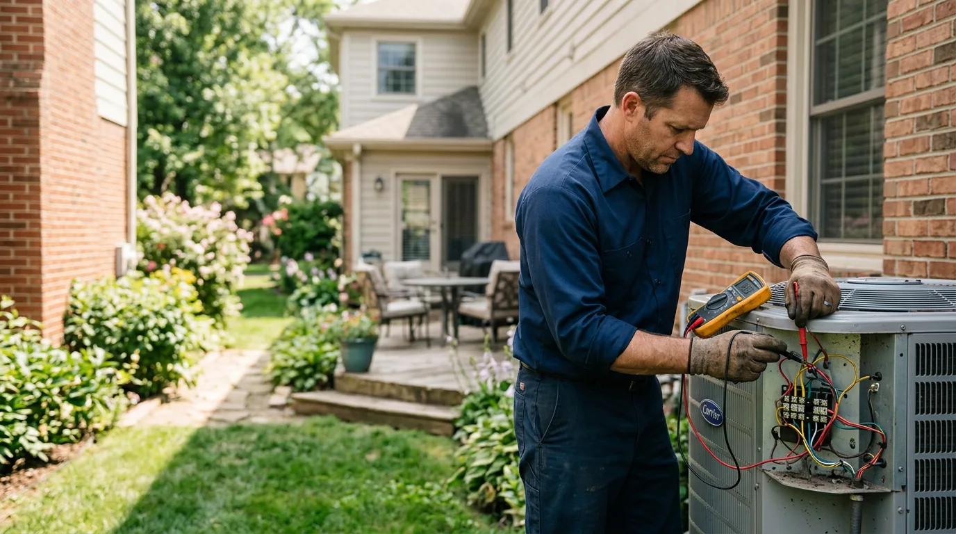 HVAC technician working near Braddyville, IA